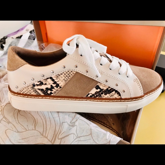 Crown Vintage Kalinda Snakeskin/Suede/Stud Sneaker - Picture 11 of 16